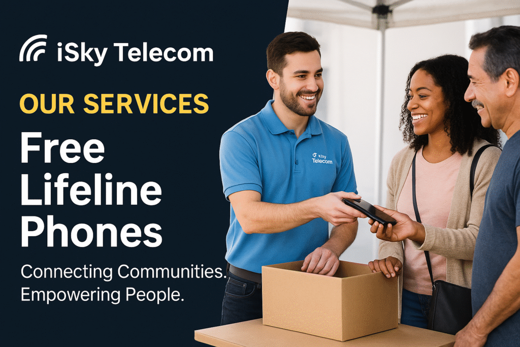 Our Services | iSky Telecomm Free Lifeline Phones California
